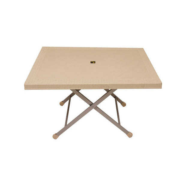 Steel Plastic Table With Rattan Top SP-214