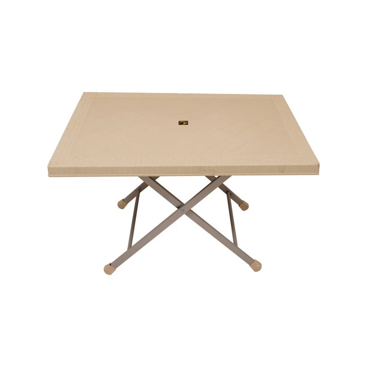 Steel Plastic Table With Rattan Top SP-214
