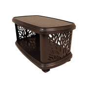 FULL PLASTIC DOUBLE SHELF TREE CROSS TABLE  SP-280