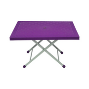 Steel Plastic Table With Rattan Top SP-214