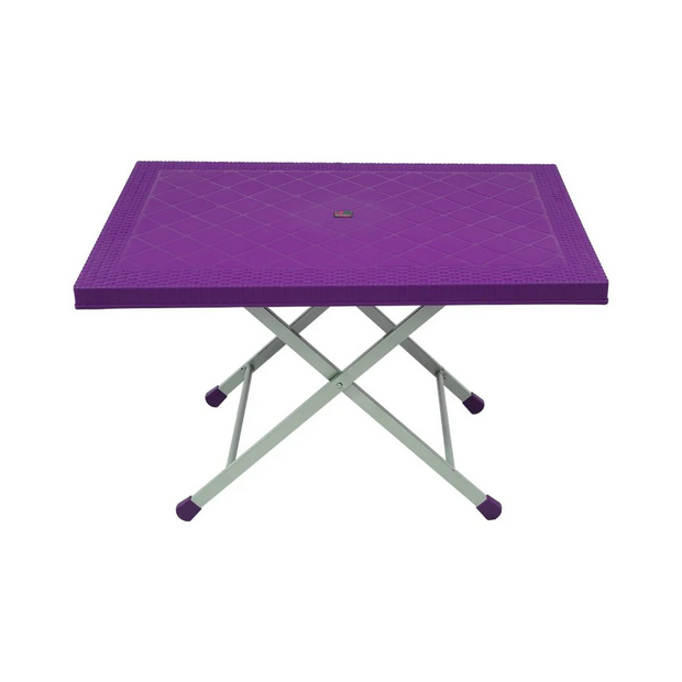Steel Plastic Table With Rattan Top SP-214