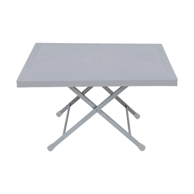 Steel Plastic Table With Rattan Top SP-214