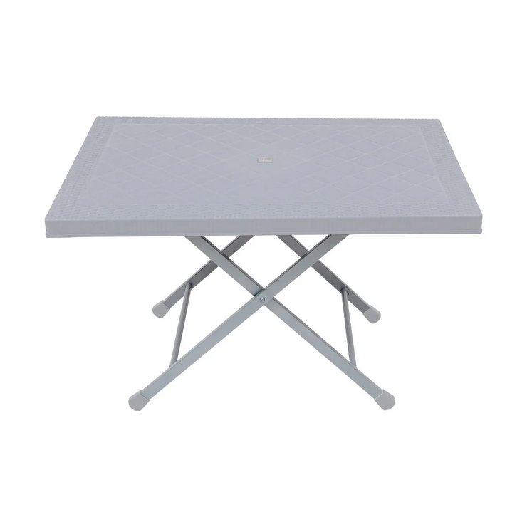Steel Plastic Table With Rattan Top SP-214