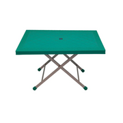 Steel Plastic Table With Rattan Top SP-214