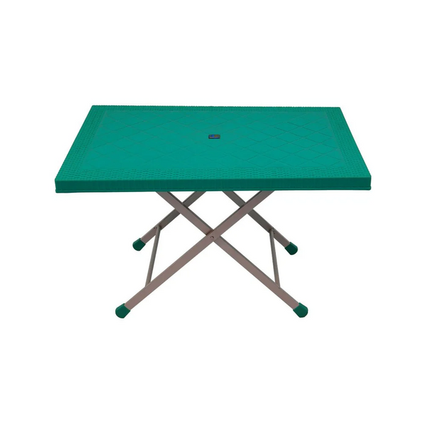 Steel Plastic Table With Rattan Top SP-214