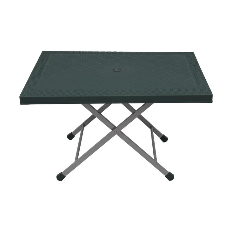Steel Plastic Table With Rattan Top SP-214