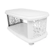 FULL PLASTIC DOUBLE SHELF TREE CROSS TABLE  SP-280