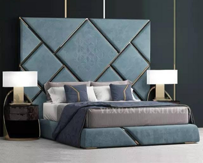 Modern Gray Bed – Elegance & Comfort Combined