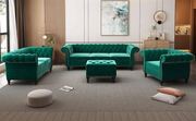 Emerald Green Chesterfield Sofa Set – Royal Touch for Modern Interior 7-seater