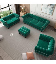 Emerald Green Chesterfield Sofa Set – Royal Touch for Modern Interior 7-seater