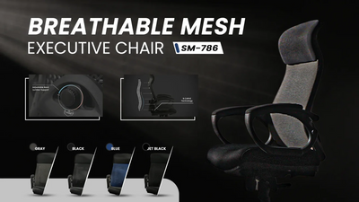 HINOMI Pro Real Time Ergonomic Mesh Chair Model SAAB SM-786