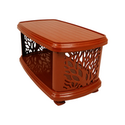FULL PLASTIC DOUBLE SHELF TREE CROSS TABLE  SP-280